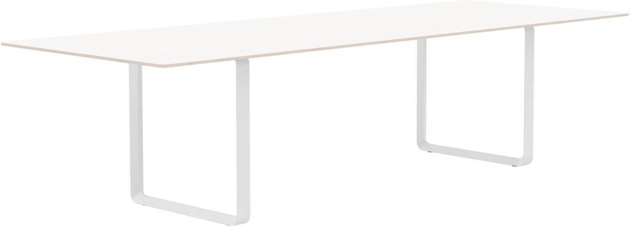 Stół Muuto 295 x 108 cm biały laminowany nogi białe