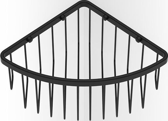 Półka prysznicowa narożna Basic głęboka czarny mat