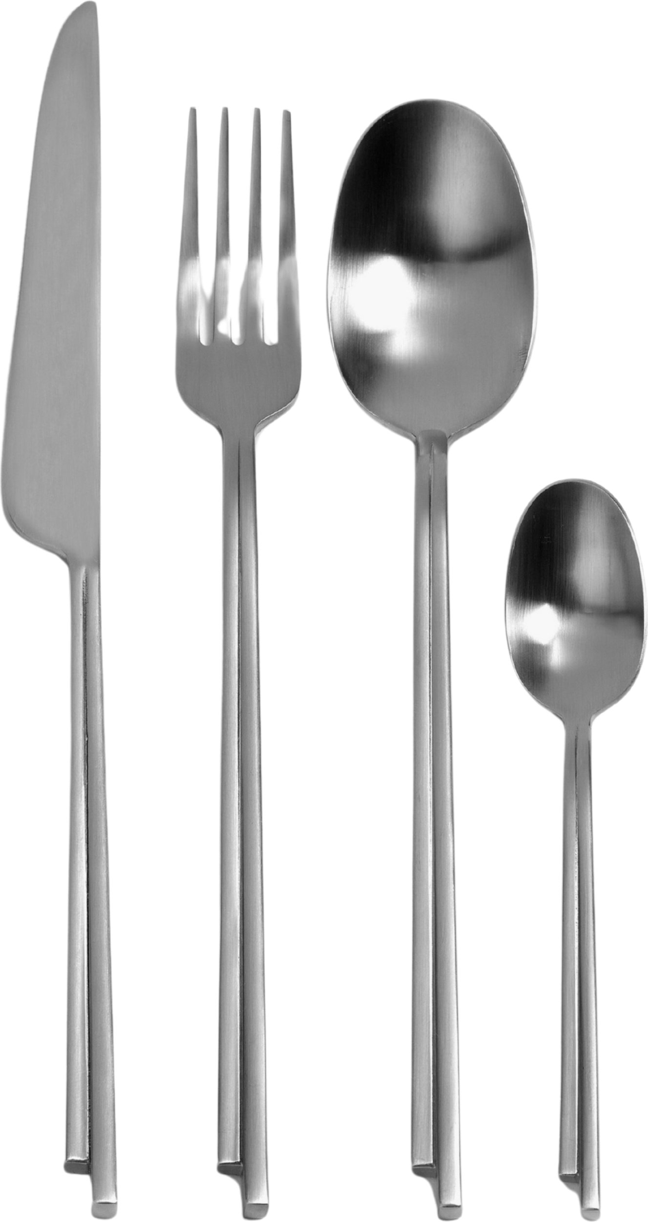 Komplet sztućców Dune stalowy 24 el.