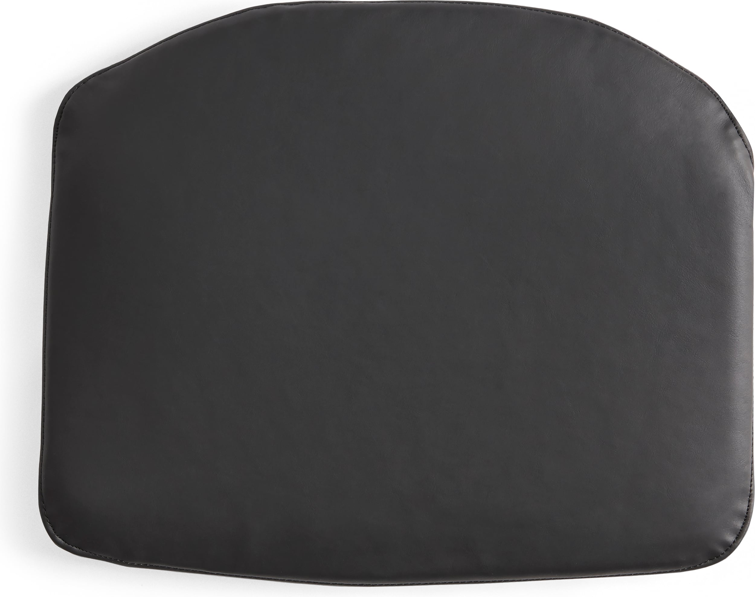 Poduszka na krzesło J-series 38 x 33 cm czarna skórzana