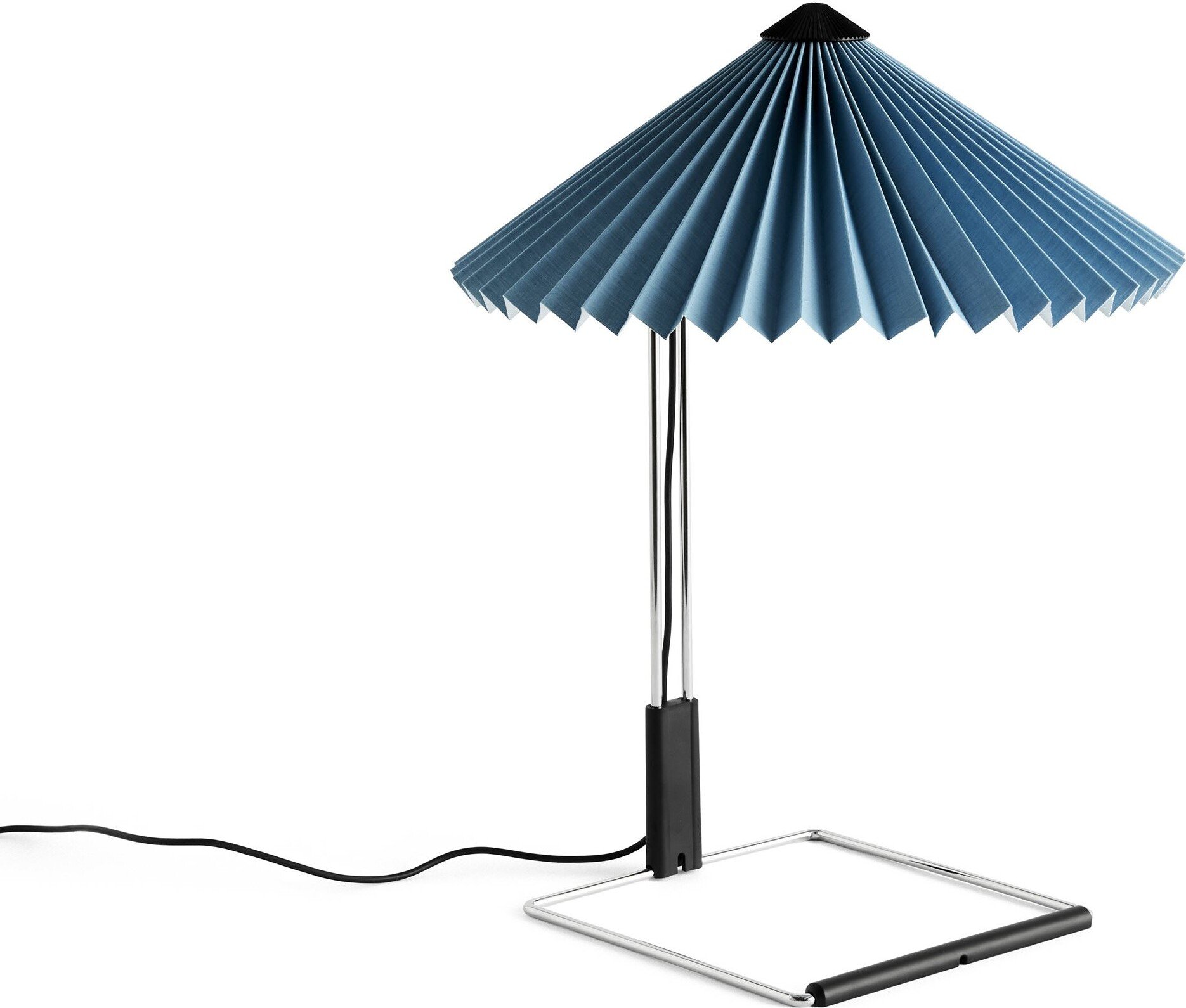 Lampa stołowa Matin 30 cm niebieska lustrzana