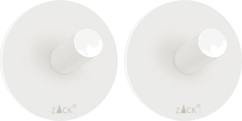 Wieszaki Peco okrągłe białe 2 szt.