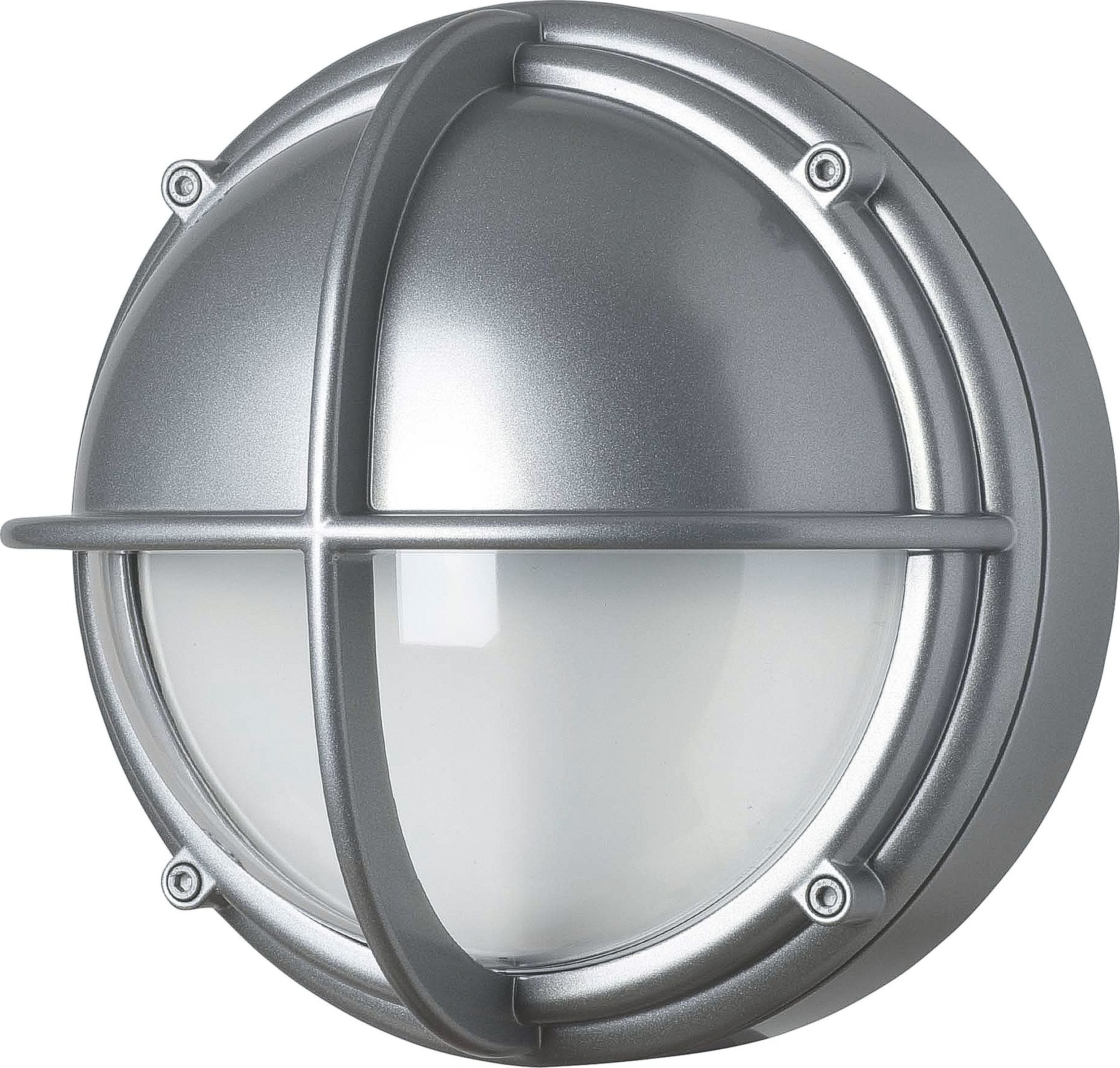 Kinkiet Skot Half LED 4000K transparentny z aluminiową ramą