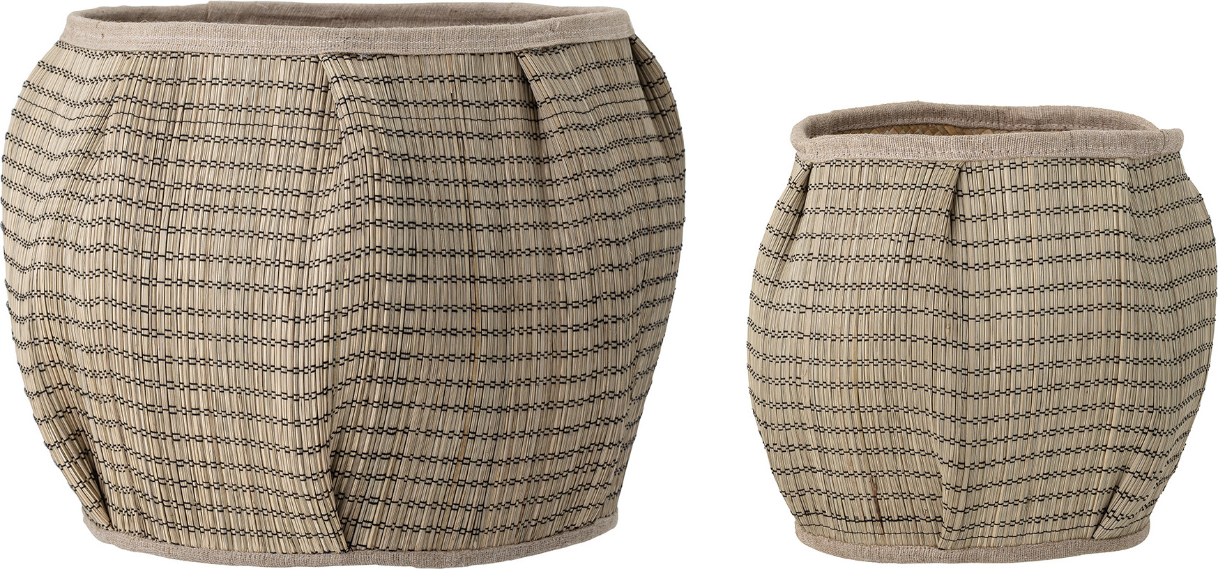 Kosze do przechowywania Diora z trawy morskiej 2 szt.
