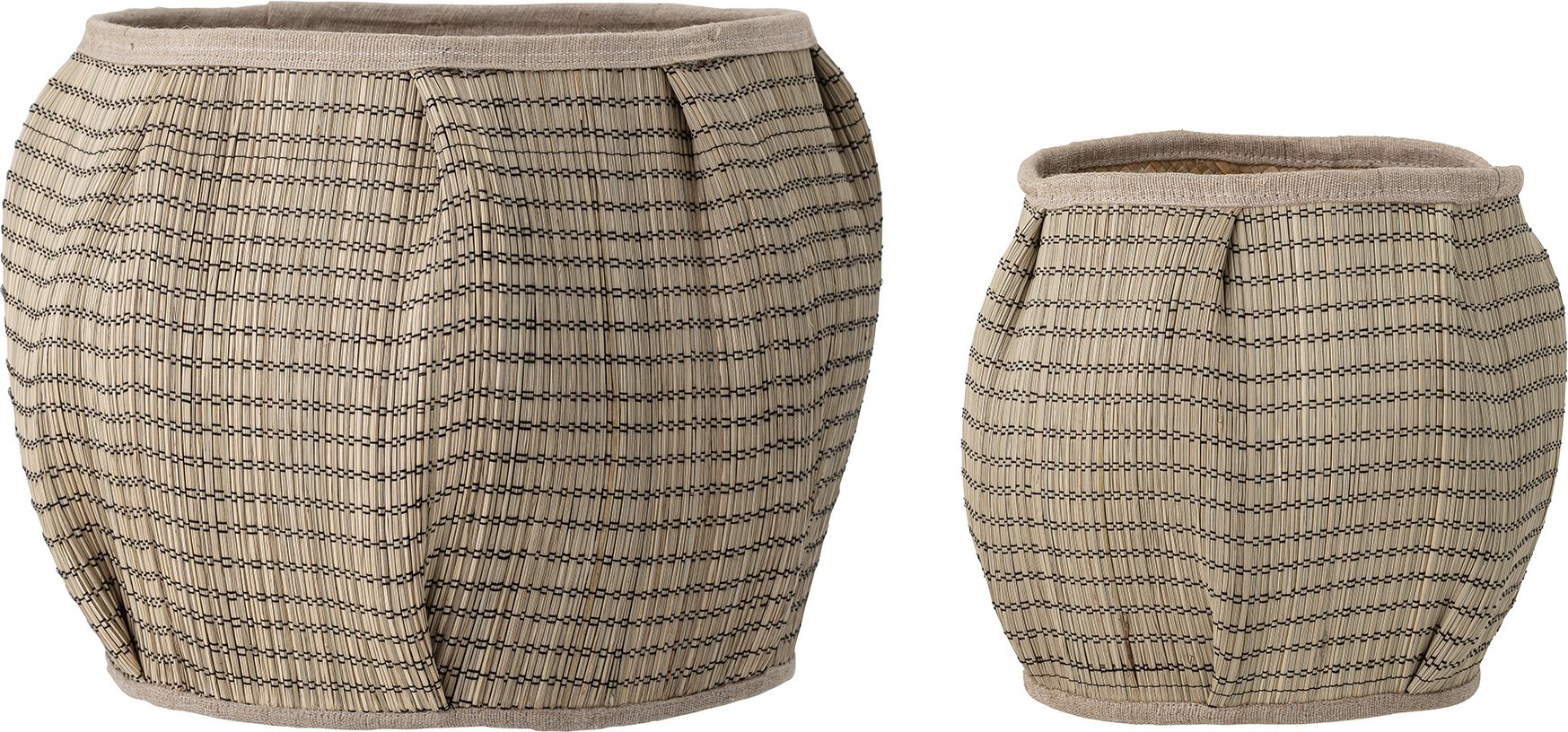 Kosze do przechowywania Diora z trawy morskiej 2 szt.