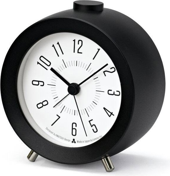 Budzik Awa Jiji czarny