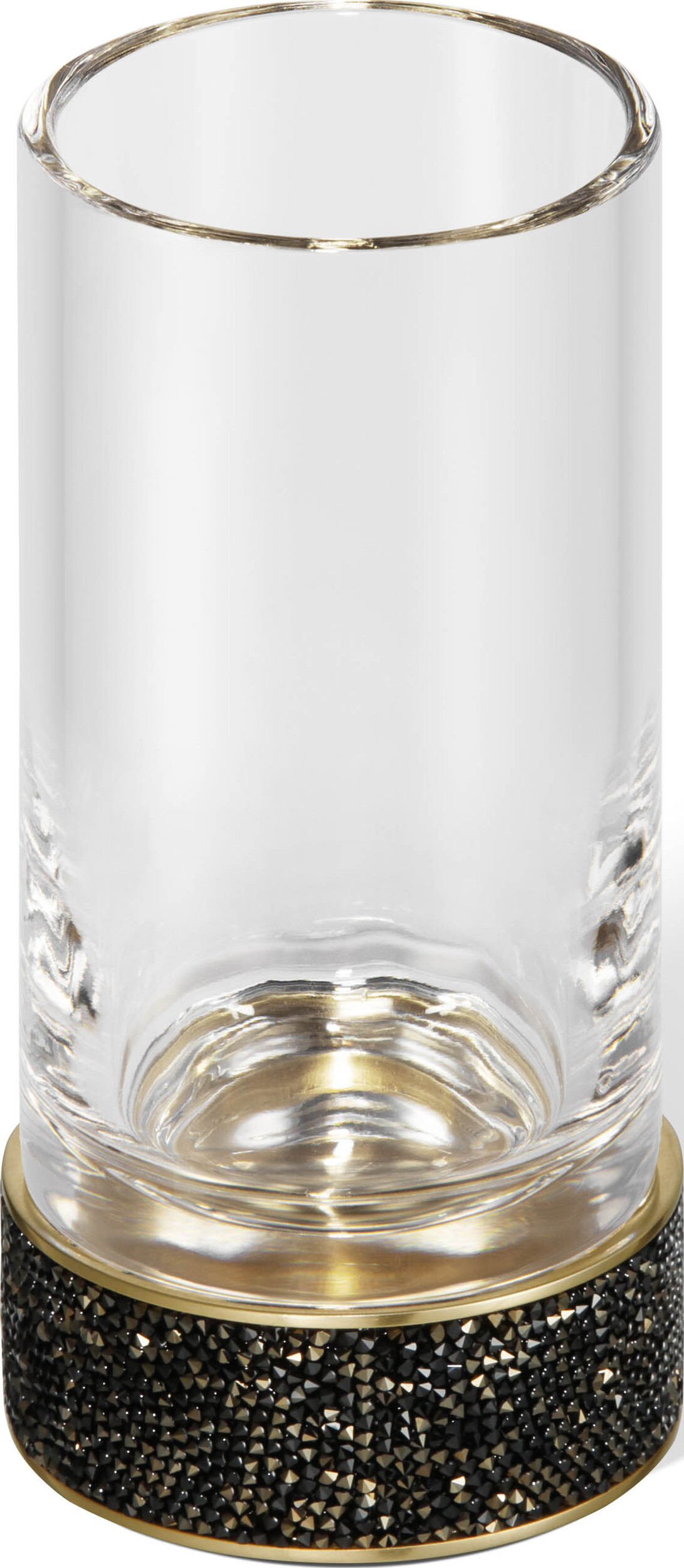 Kubek na szczoteczki do zębów Rocks gładki złoty