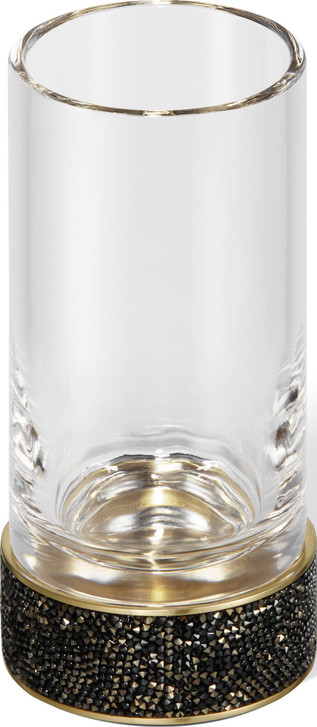 Kubek na szczoteczki do zębów Rocks gładki złoty