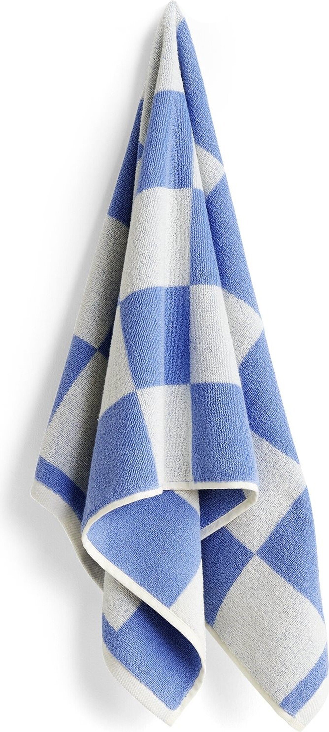Ręcznik Check Organic 50 x 90 cm błękitny