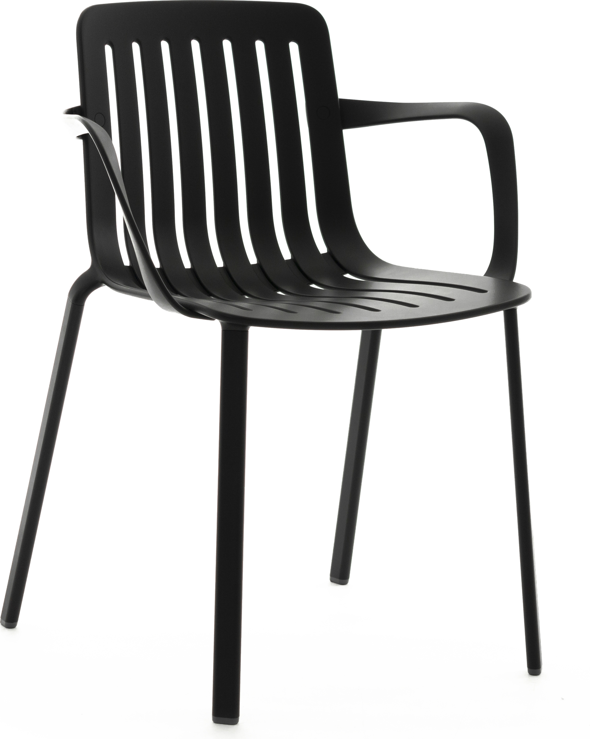 Krzesło Plato czarne z podłokietnikami