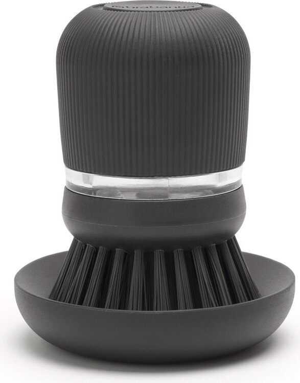 Szczotka do mycia naczyń Sink Side ciemnoszara z dozownikiem