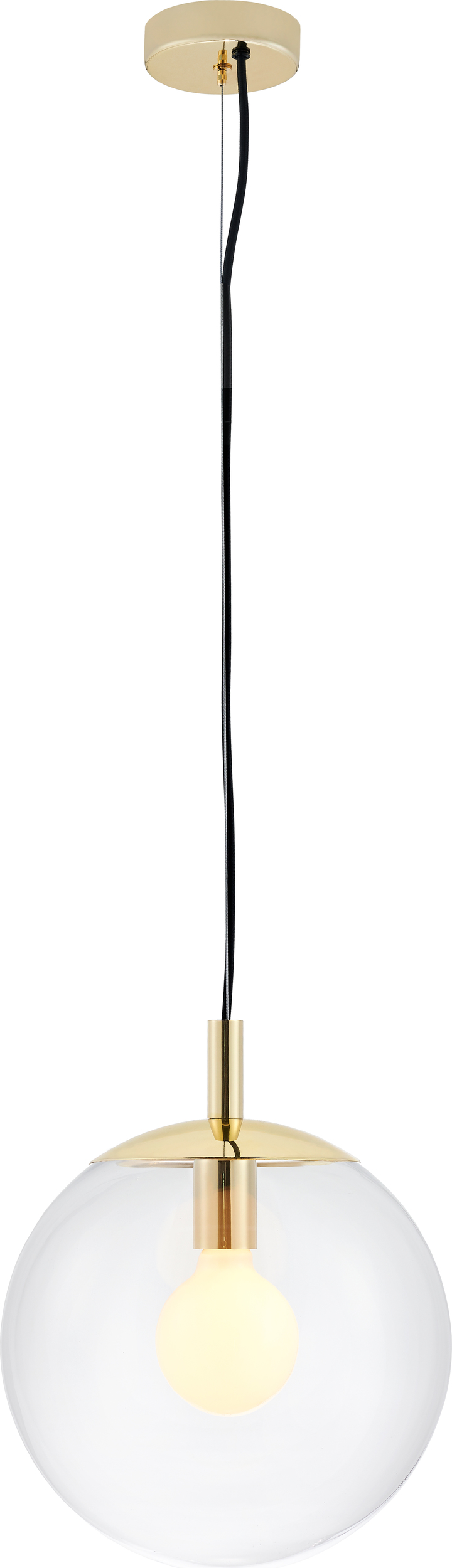 Lampa sufitowa Alur S złota przezroczysta