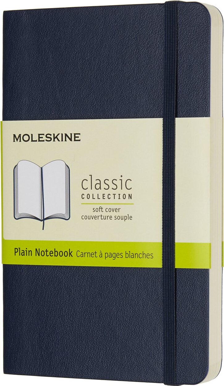 Notes gładki Moleskine P szafirowy miękka oprawa