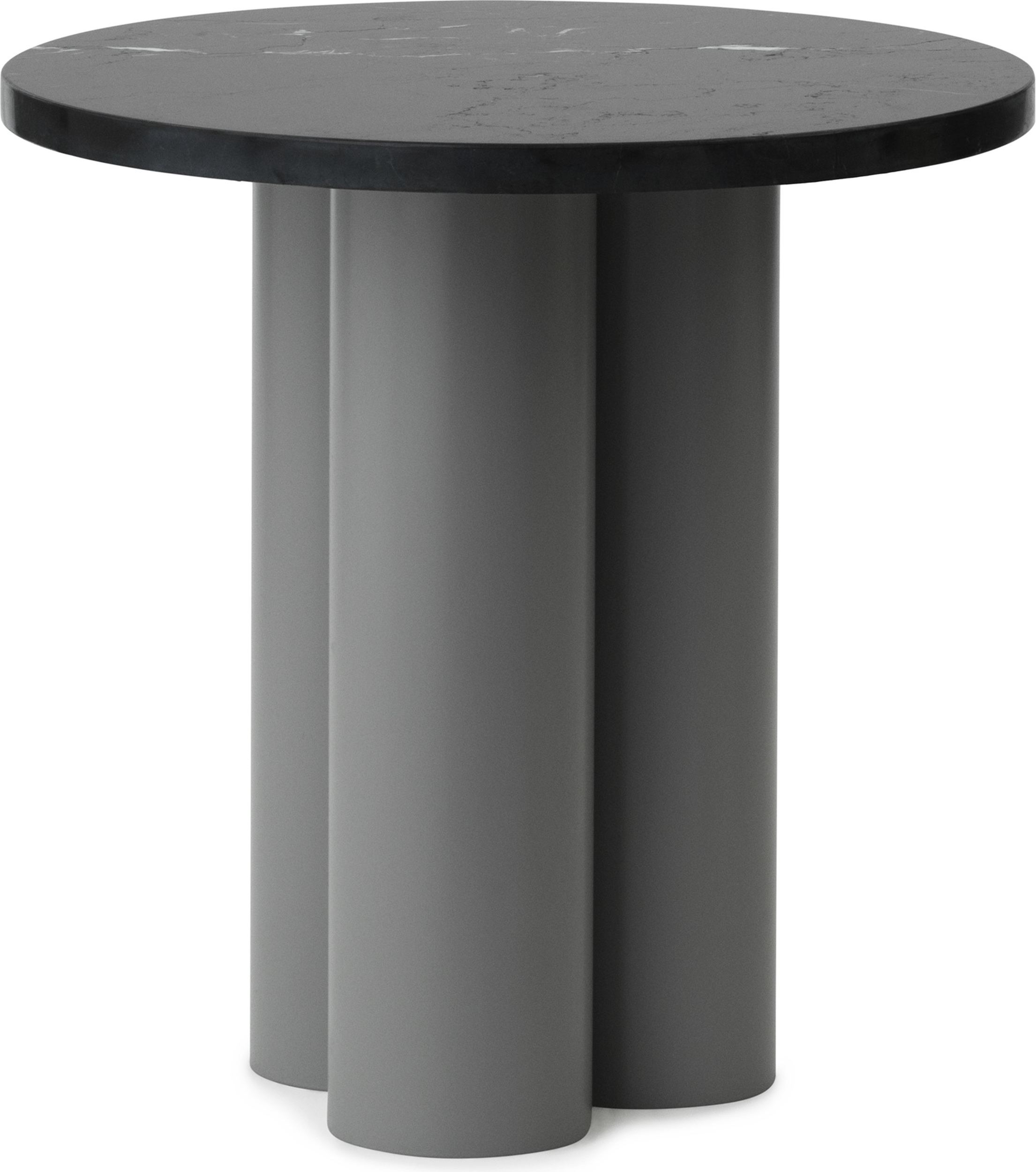 Stolik Dit Marquina Nero na szarych nogach