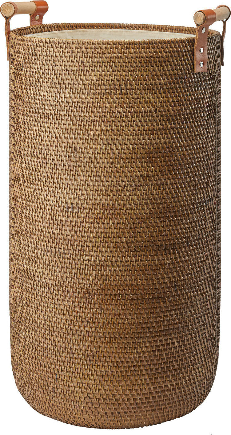 Kosz na pranie Cino brązowy