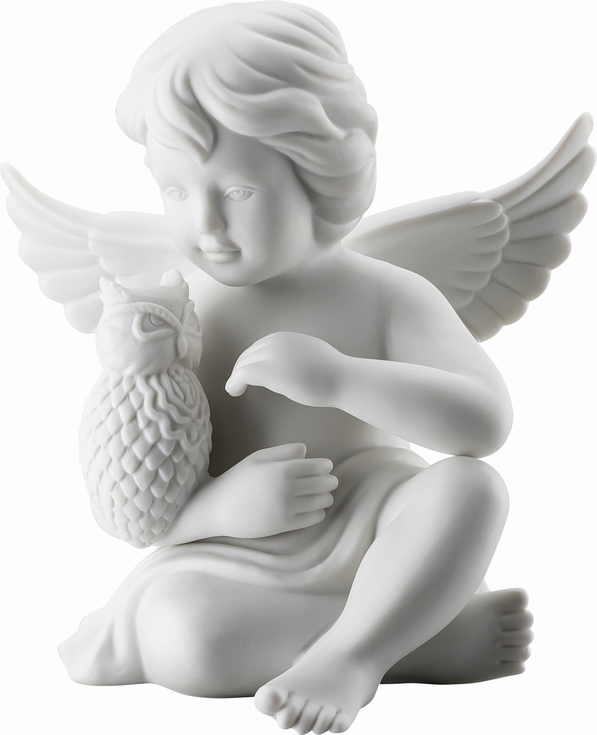 Figurka Classic anioł z sową duży