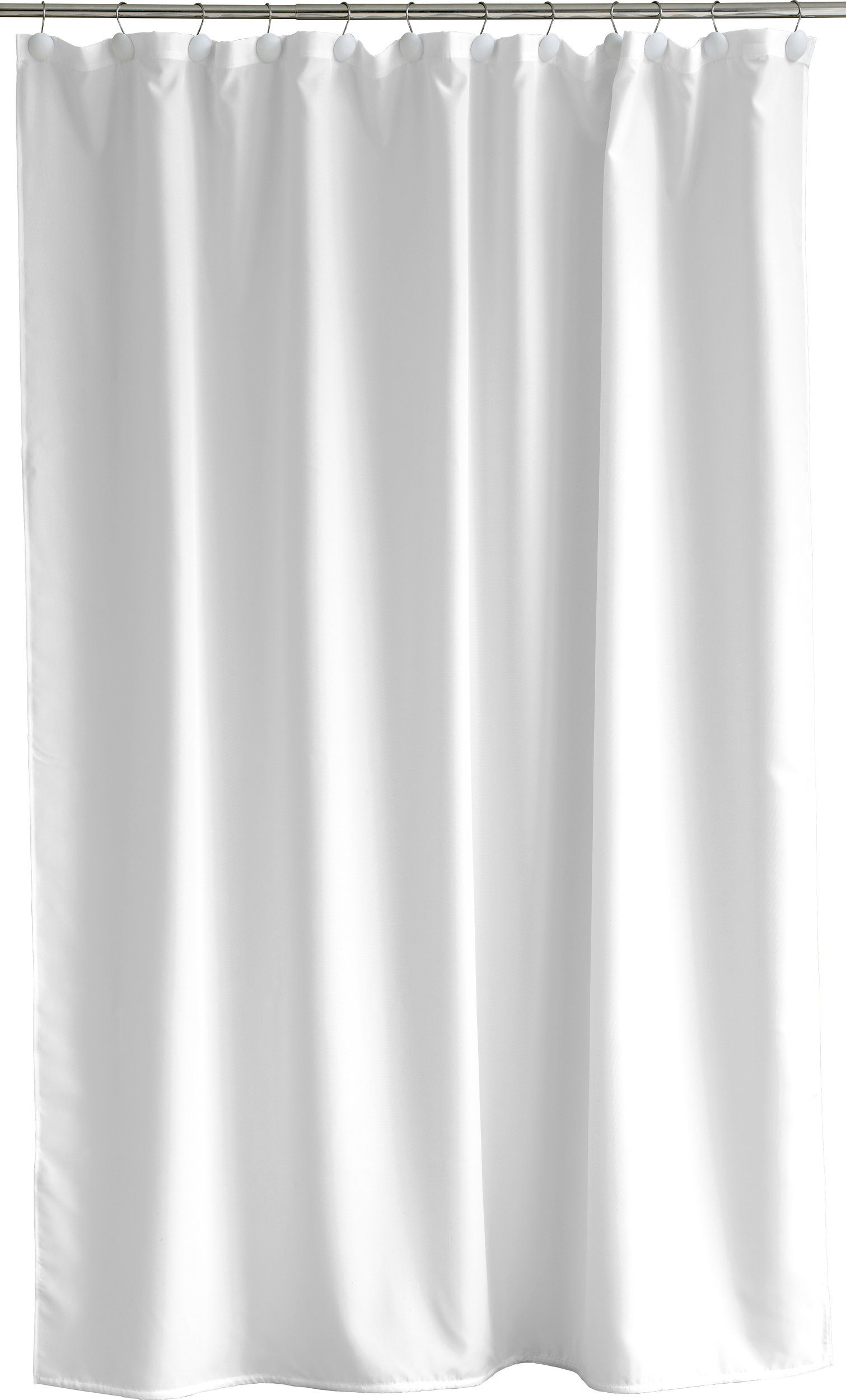 Zasłona prysznicowa Comfort 180 x 200 cm biała z recyklingu