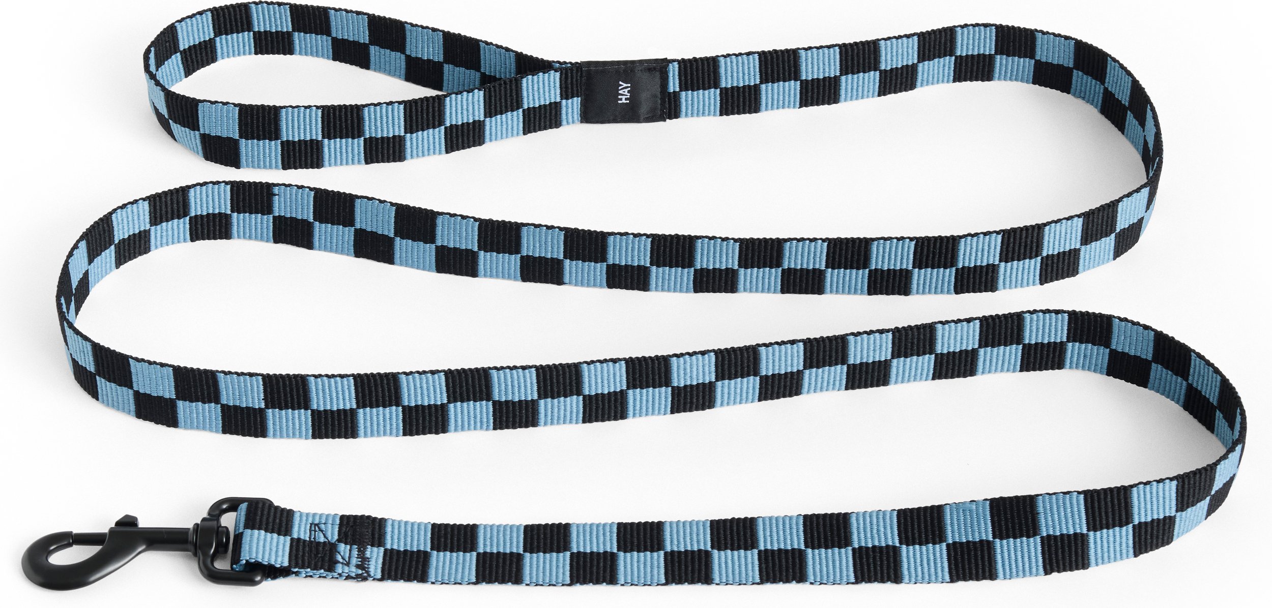 Smycz dla psa Hay Check czarno-niebieska