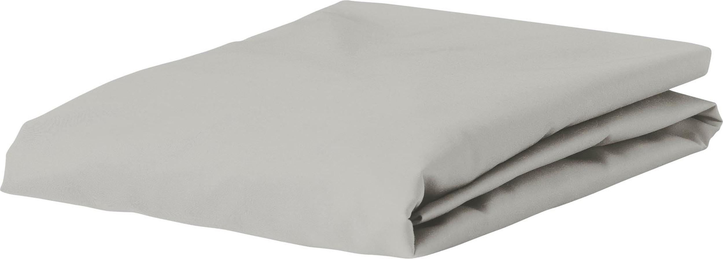 Prześcieradło z gumką Premium Percale 180 x 210 cm srebrne