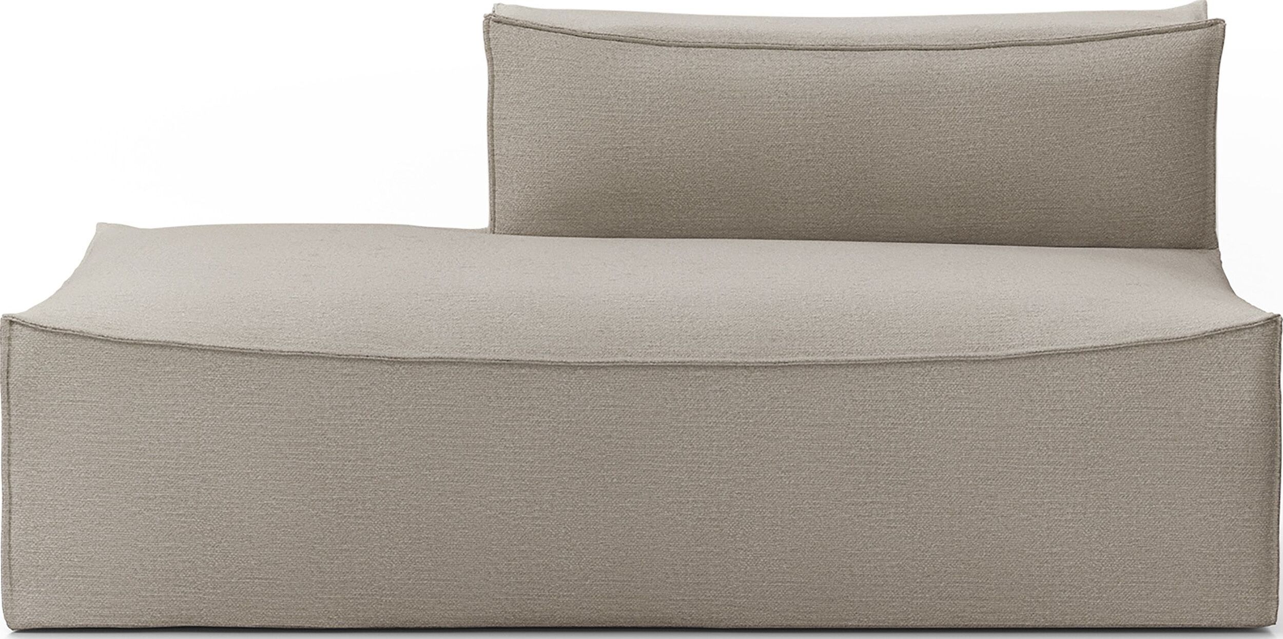 Leżanka prawostronna Catena Cotton Linen 170 cm beżowa