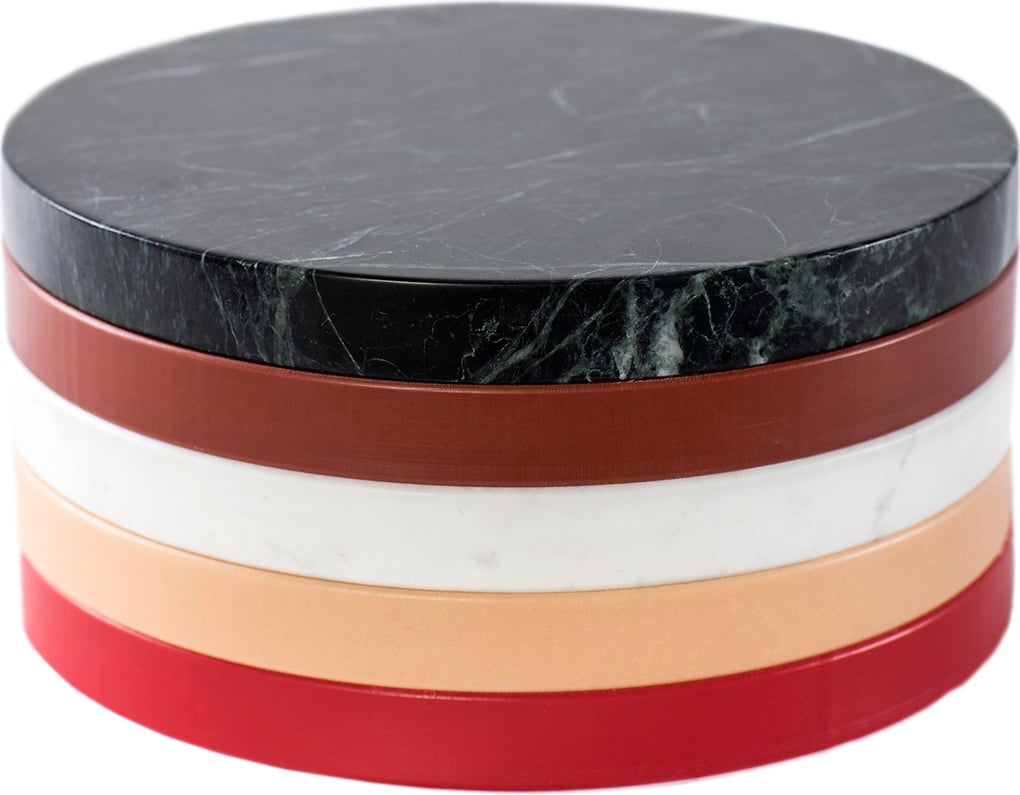 Deski do serwowania Circles 21 cm ciepłe kolory 5 szt.