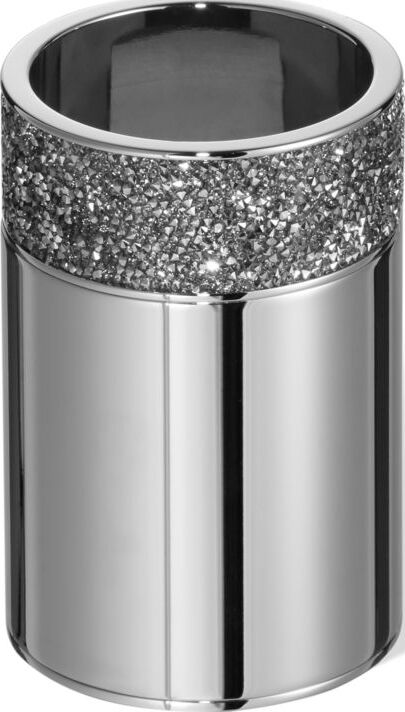 Kubek na szczoteczki do zębów Rocks chrom