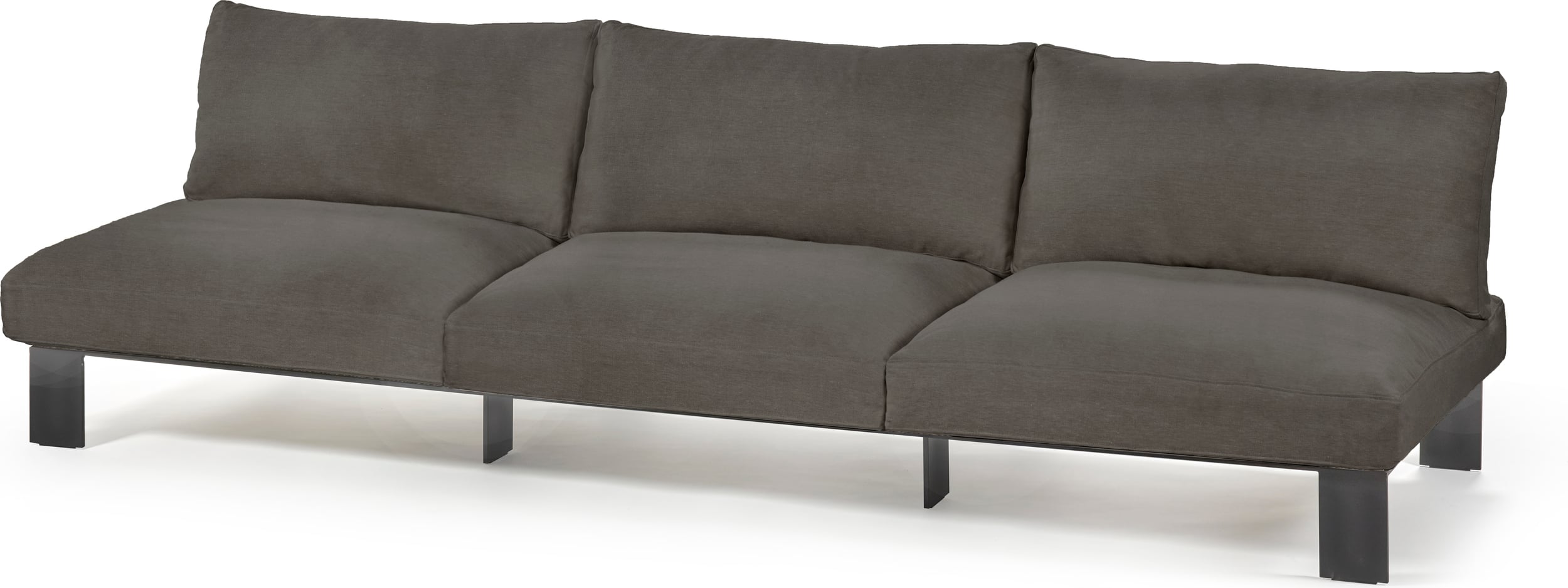 Sofa modułowa trzyosobowa Serax 273 cm ciemnoszara