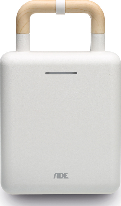 Opiekacz z gofrownicą ADE biały z teflonowymi wkładami