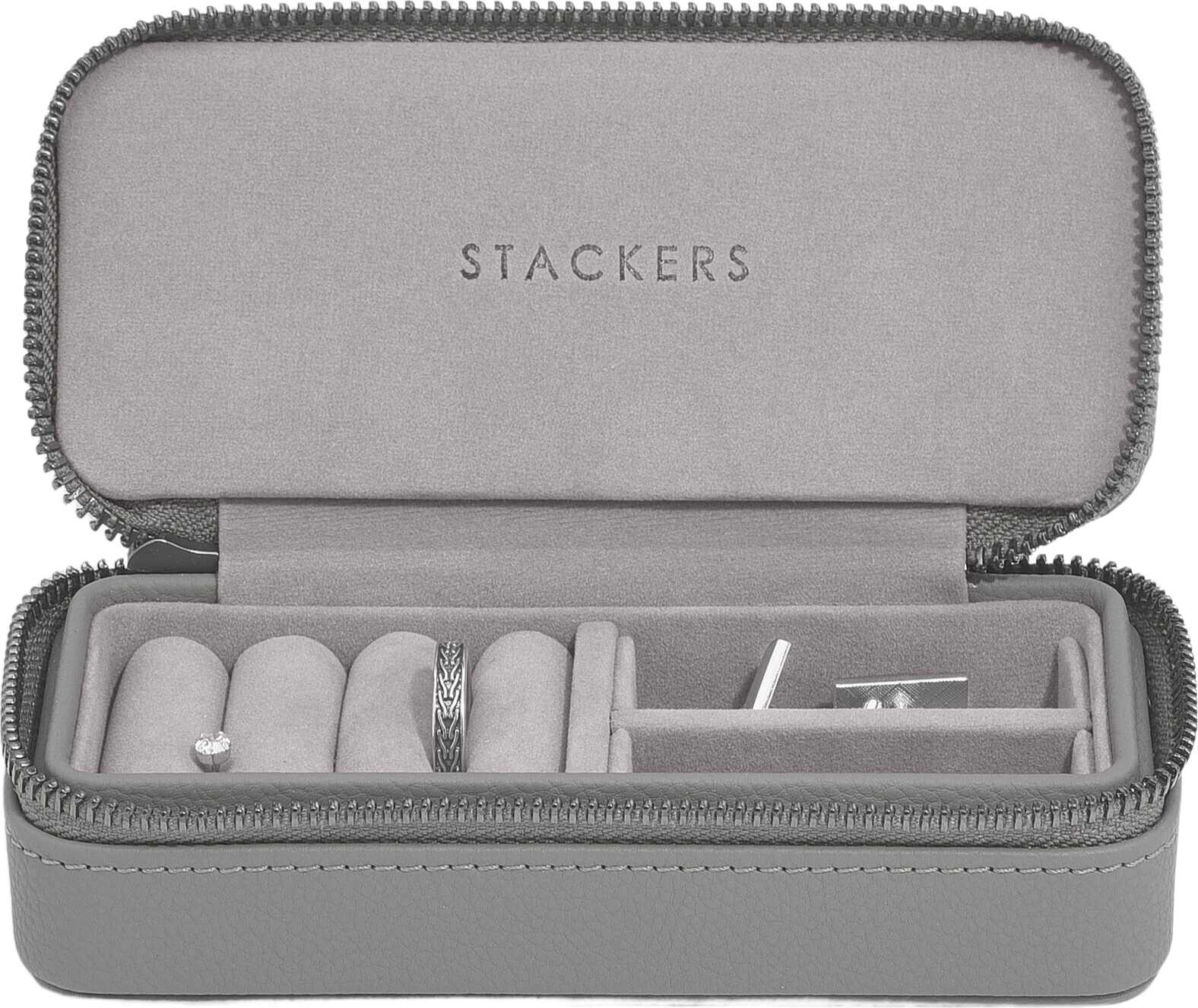 Pudełko podróżne na biżuterię Travel Medium Stackers ciemnoszare