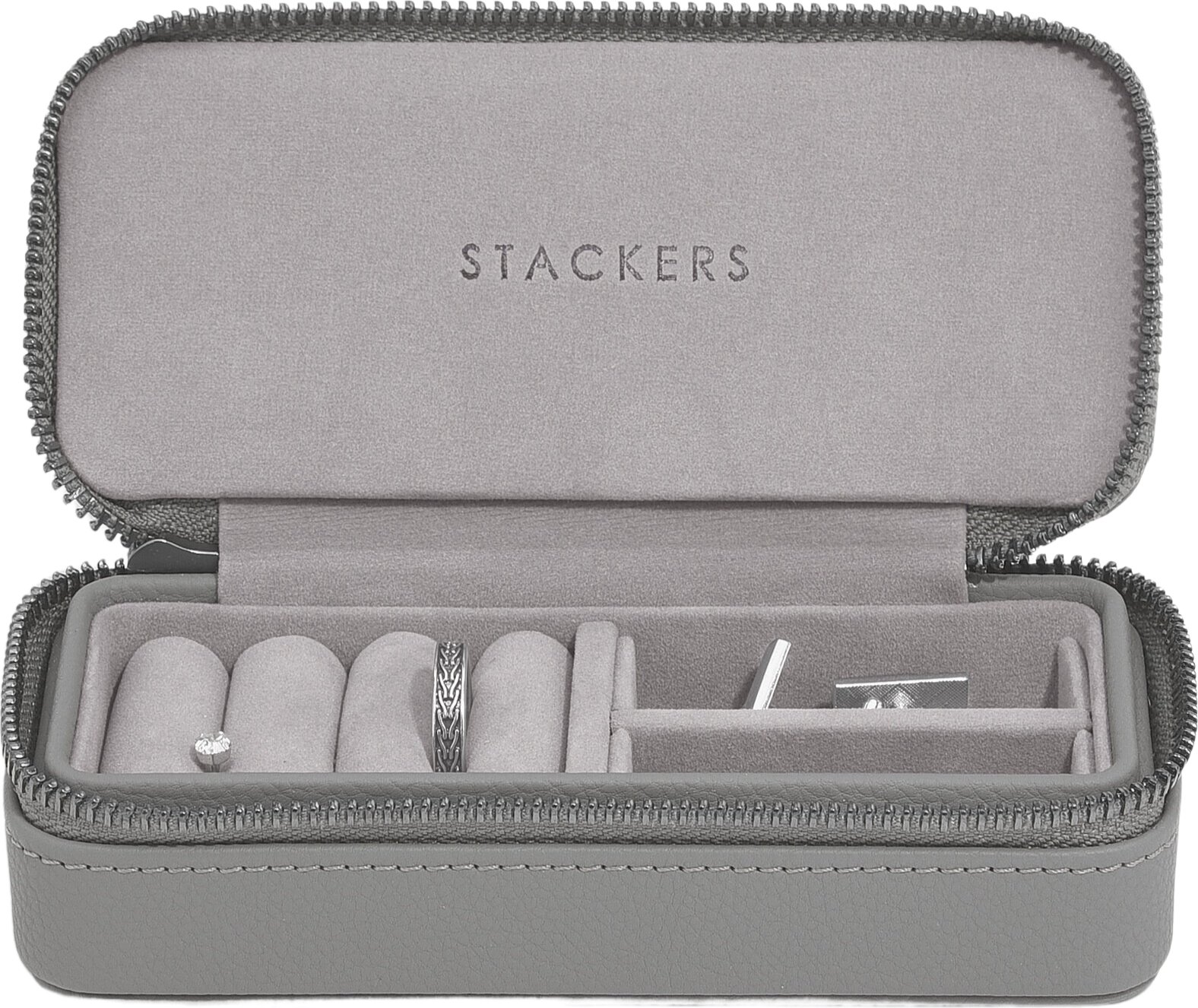 Pudełko podróżne na biżuterię Travel Medium Stackers ciemnoszare