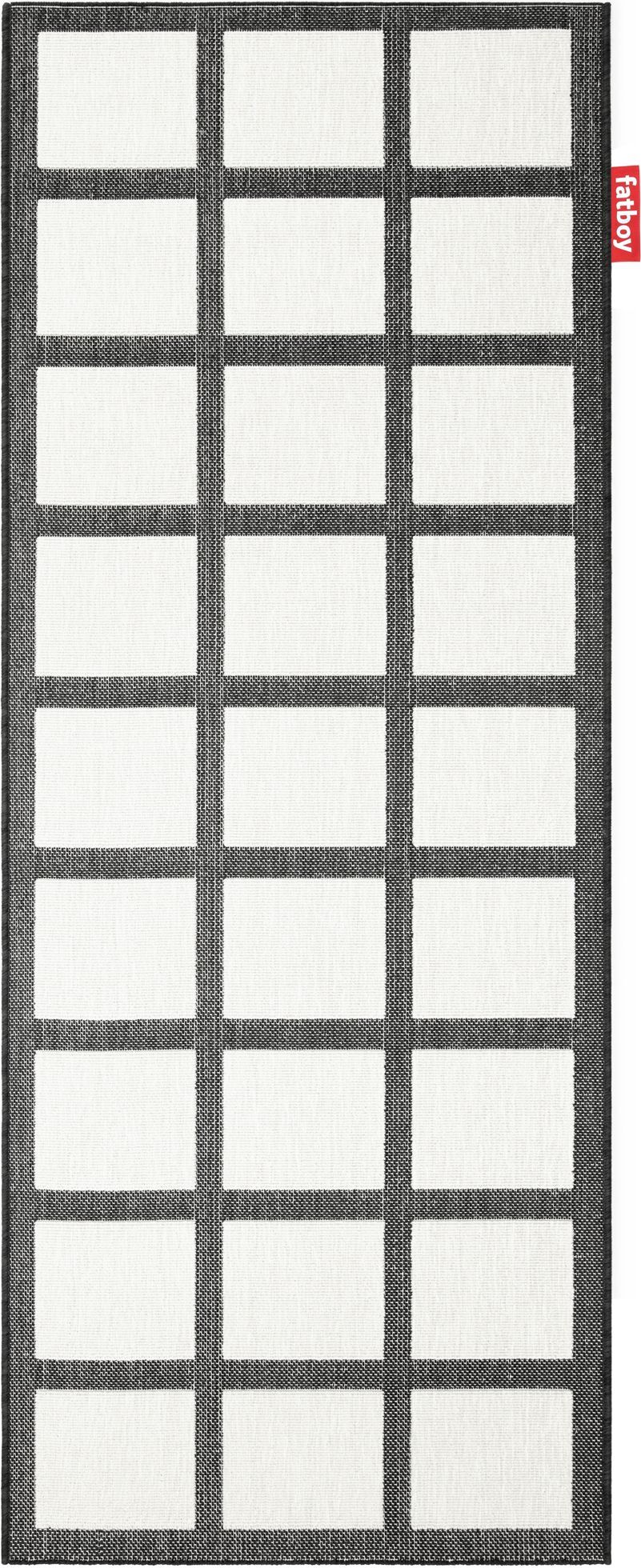 Dywan Catwalk Checky 80 x 200 cm czarno-biały