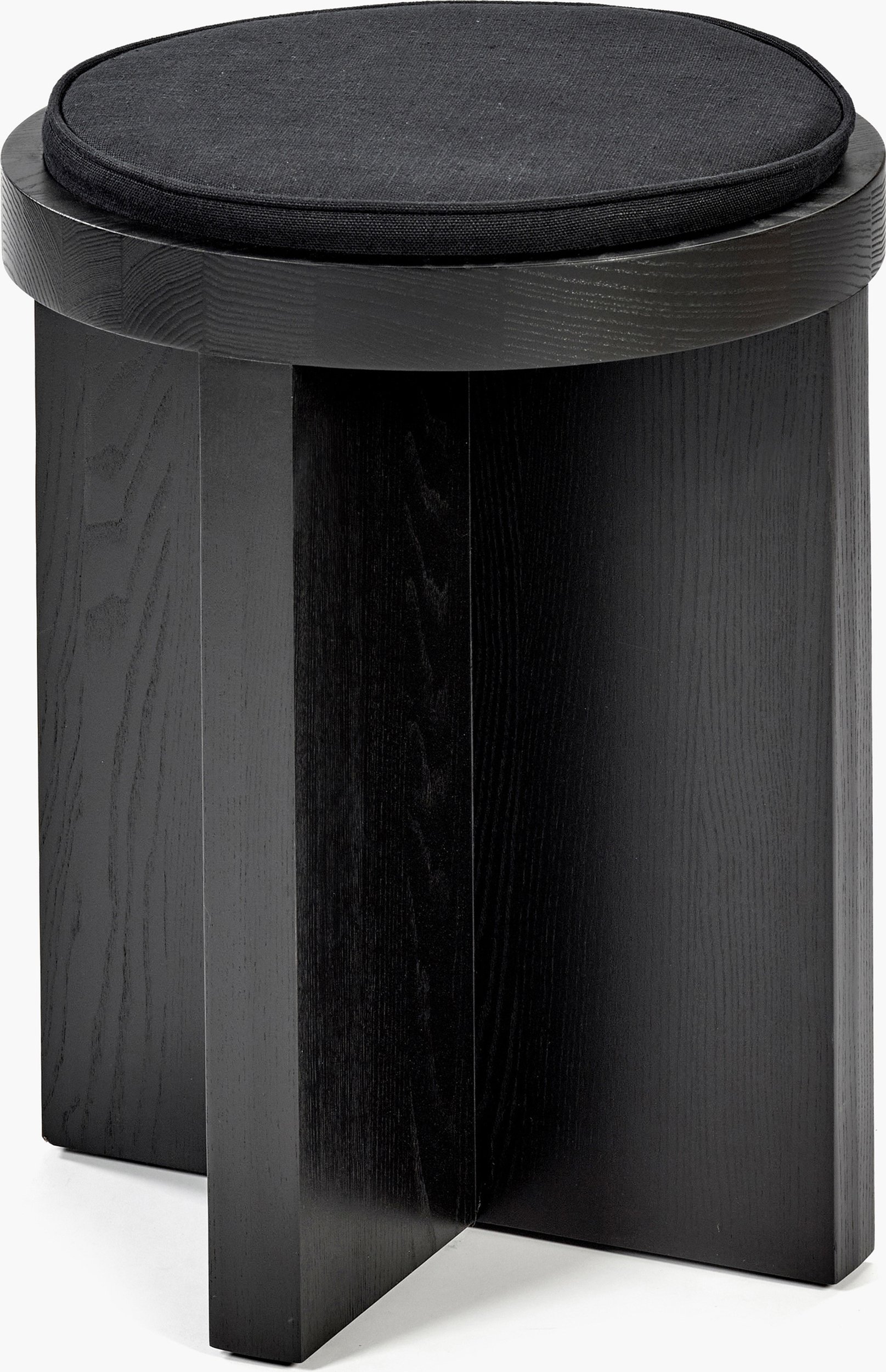 Stołek Tabu czarny czarny dąb