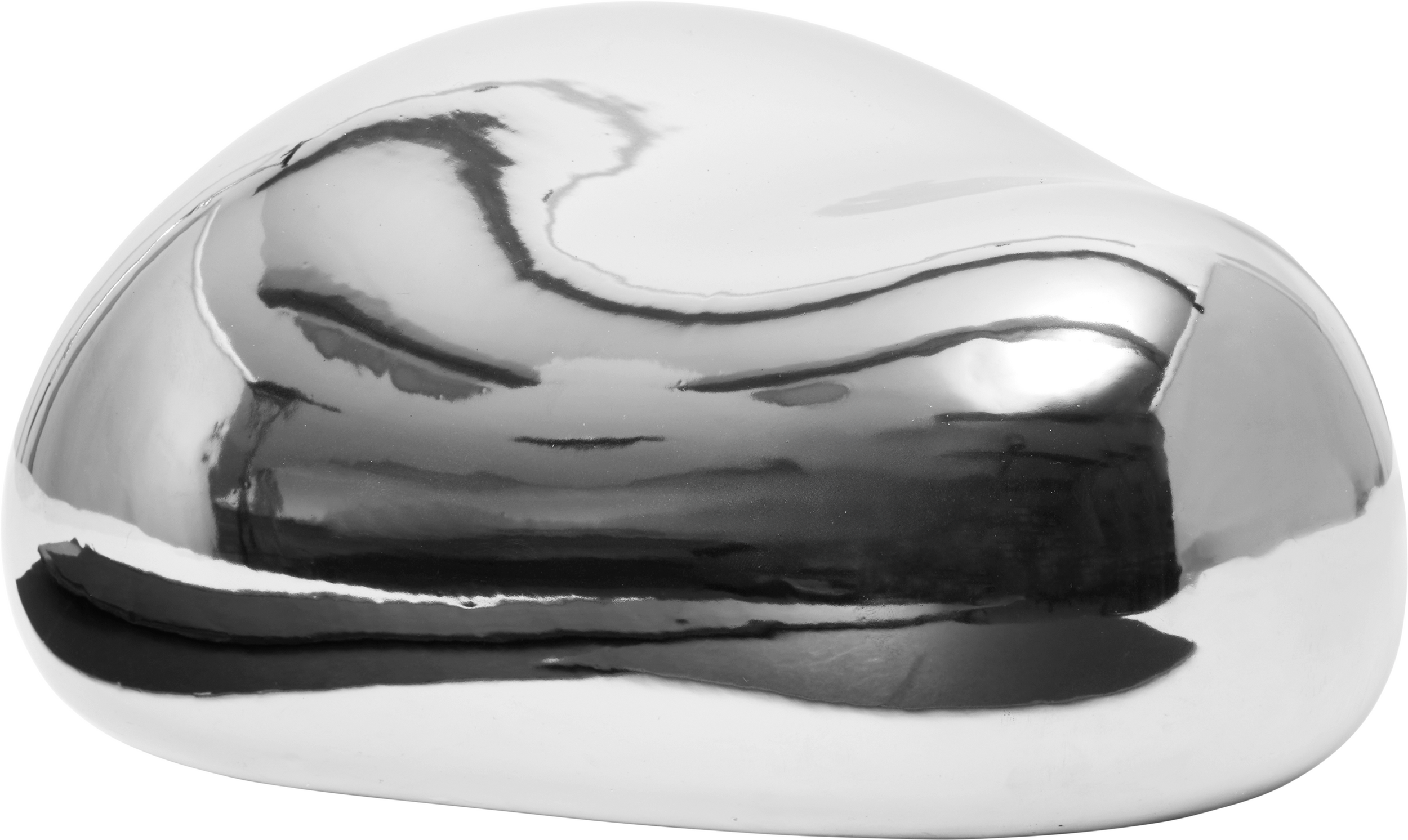 Dekoracja Bellure owalna srebrna