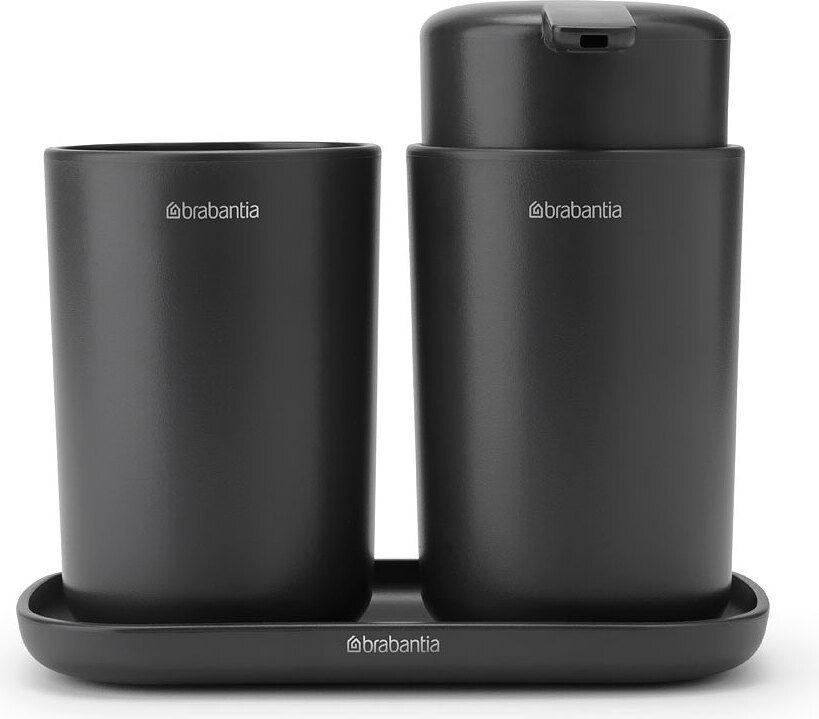 Akcesoria łazienkowe ReNew antracytowe 3 el.