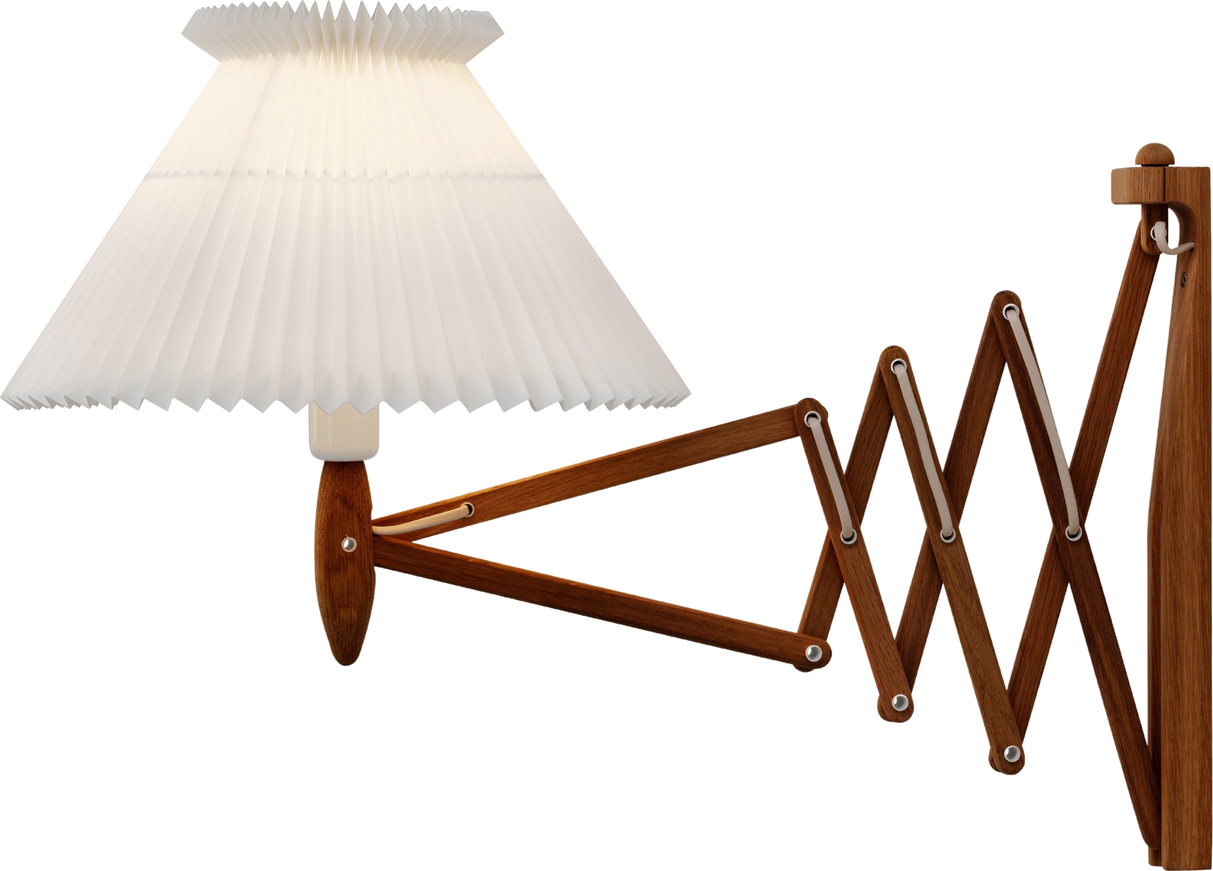 Kinkiet Sax 6-21 ciemny dąb z papierowym kloszem