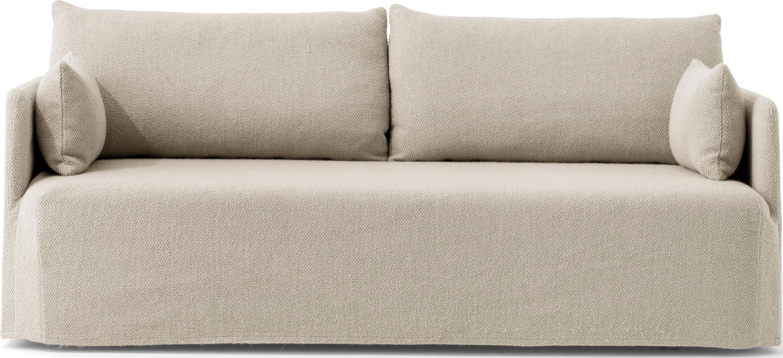 Sofa dwuosobowa Offset Cotlin piaskowa z pokrowcem