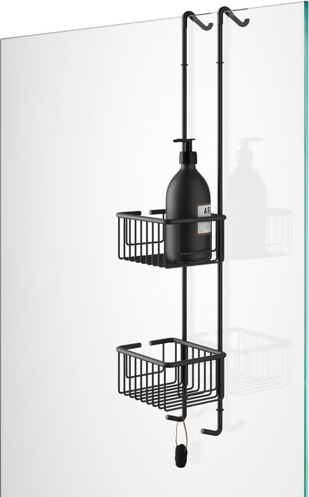 Półka prysznicowa Contract podwójna czarny mat