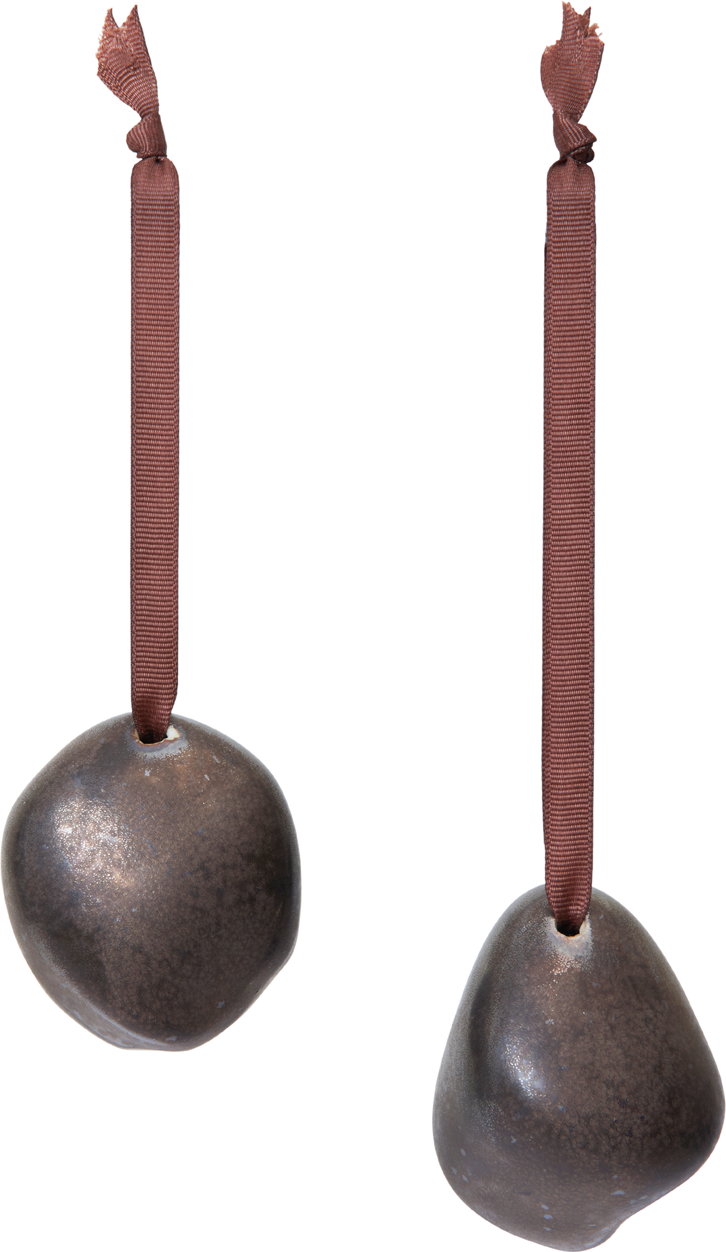 Bombki Bellure brązowe 2 szt.