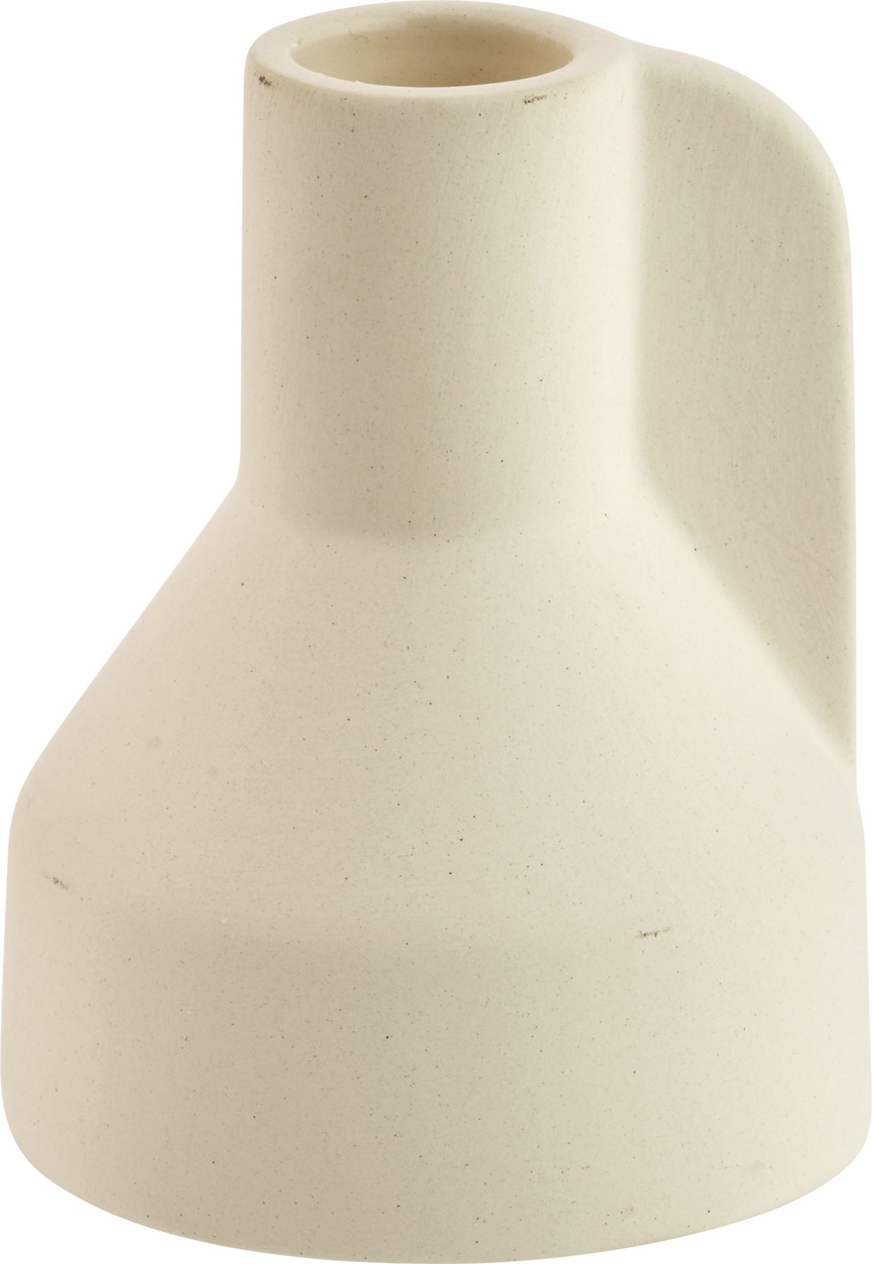 Świecznik na klasyczną świecę Falda 9 cm kość słoniowa