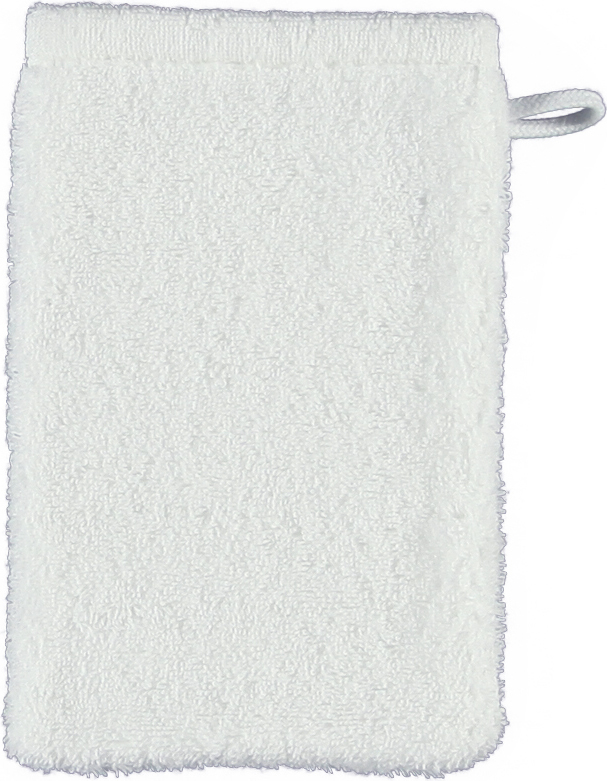 Rękawica kąpielowa Lifestyle Sport gładka 16 x 22 cm biała