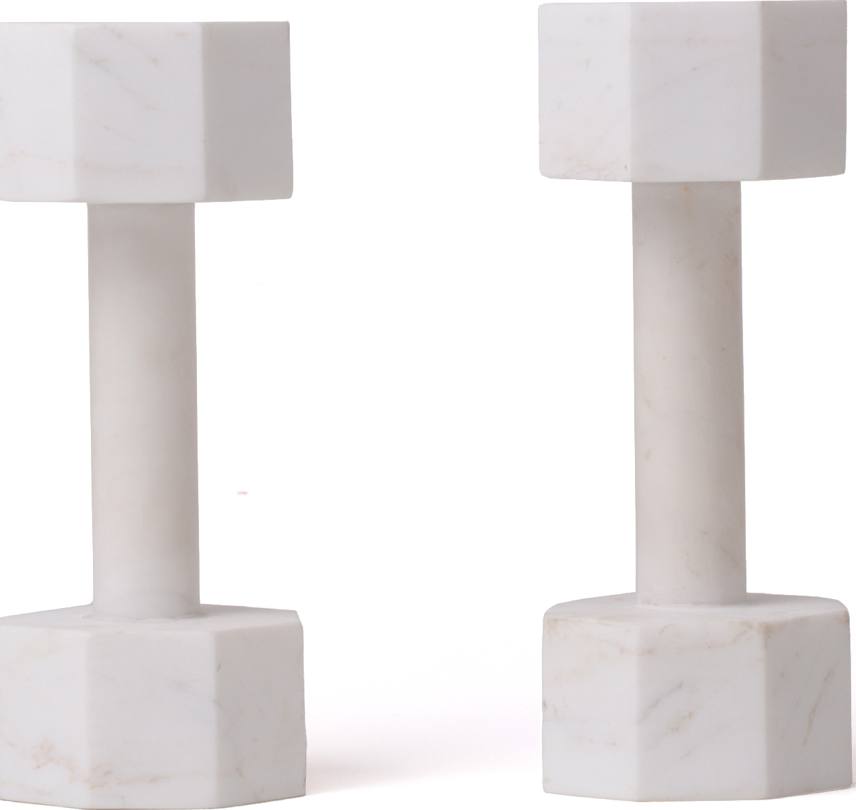 Dekoracja Lvdis Collections Dumbell 24 cm z marmuru