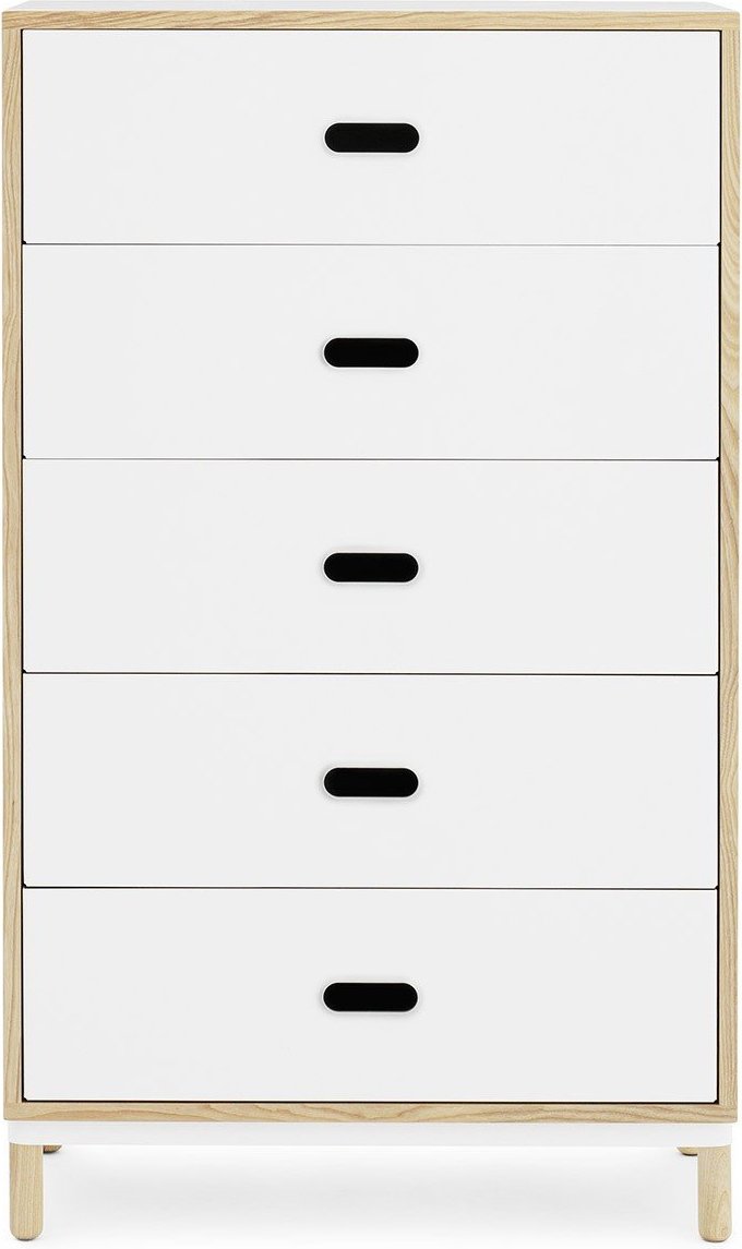 Komoda Kabino z 5 szufladami biała