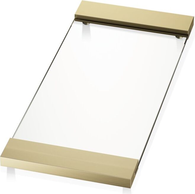 Taca łazienkowa Corner 17 x 37 cm złoty mat