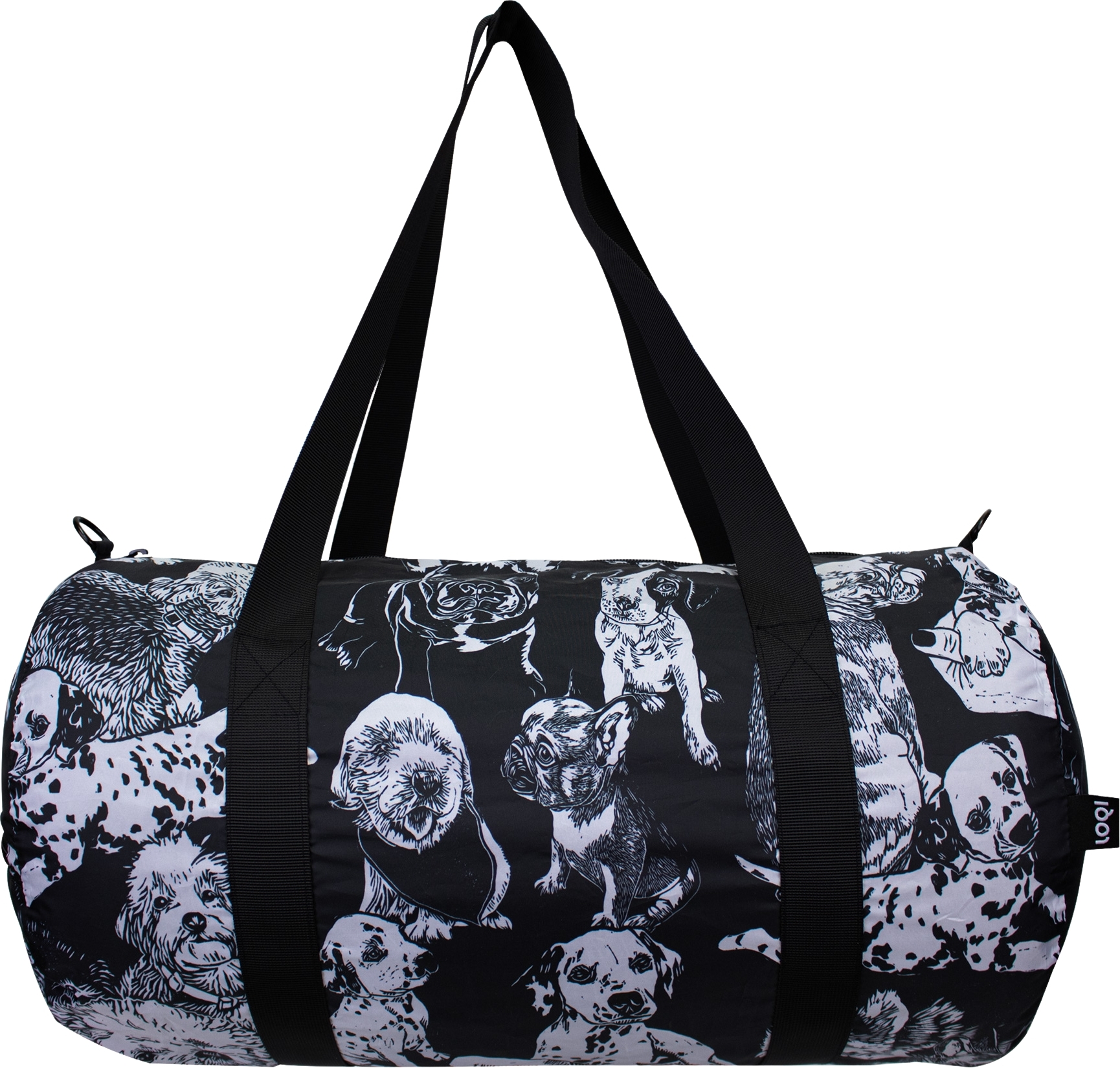 Torba LOQI Weekender Artist Red Poppy Bee psy z recyklingu