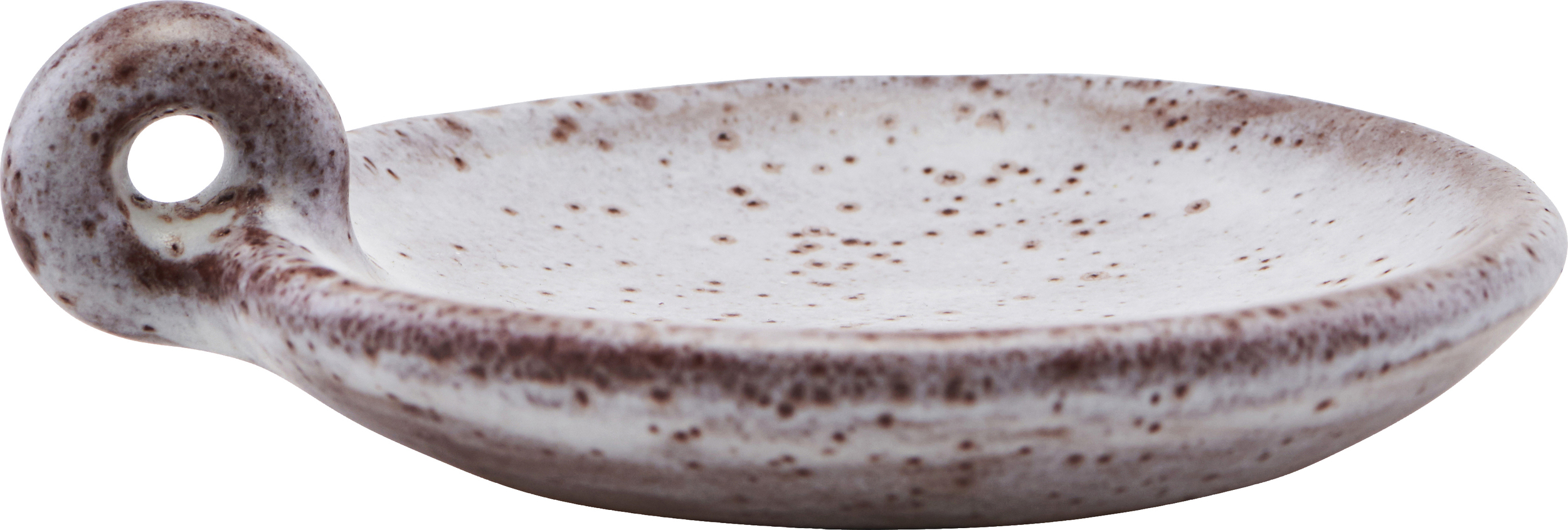 Świecznik Freja szaro-czerwony 8 cm