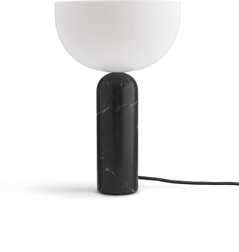 Lampa stołowa Kizu 45 cm biało-czarna