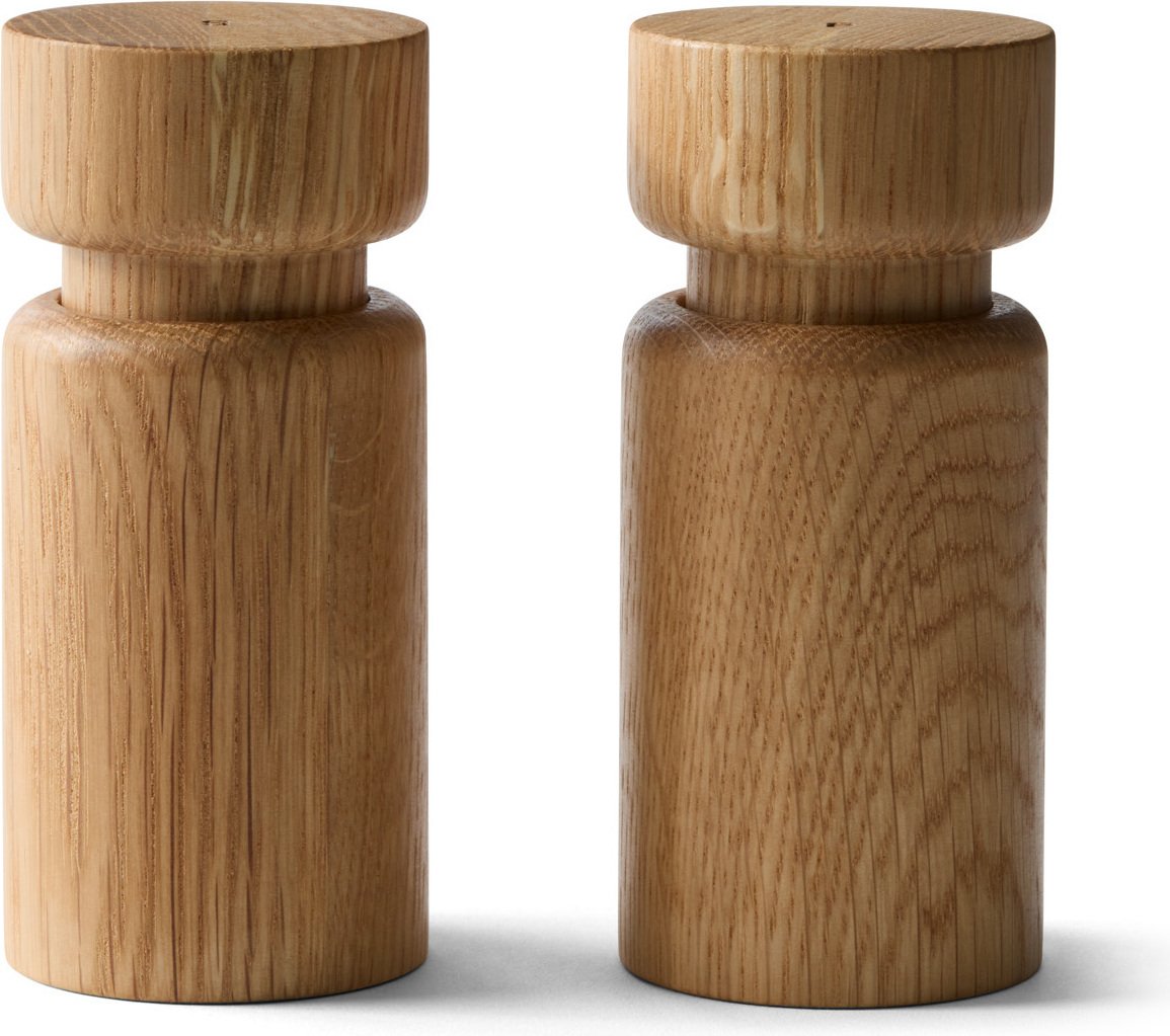 Młynki do soli i pieprzu Helsinki 11 cm naturalny dąb 2 szt.