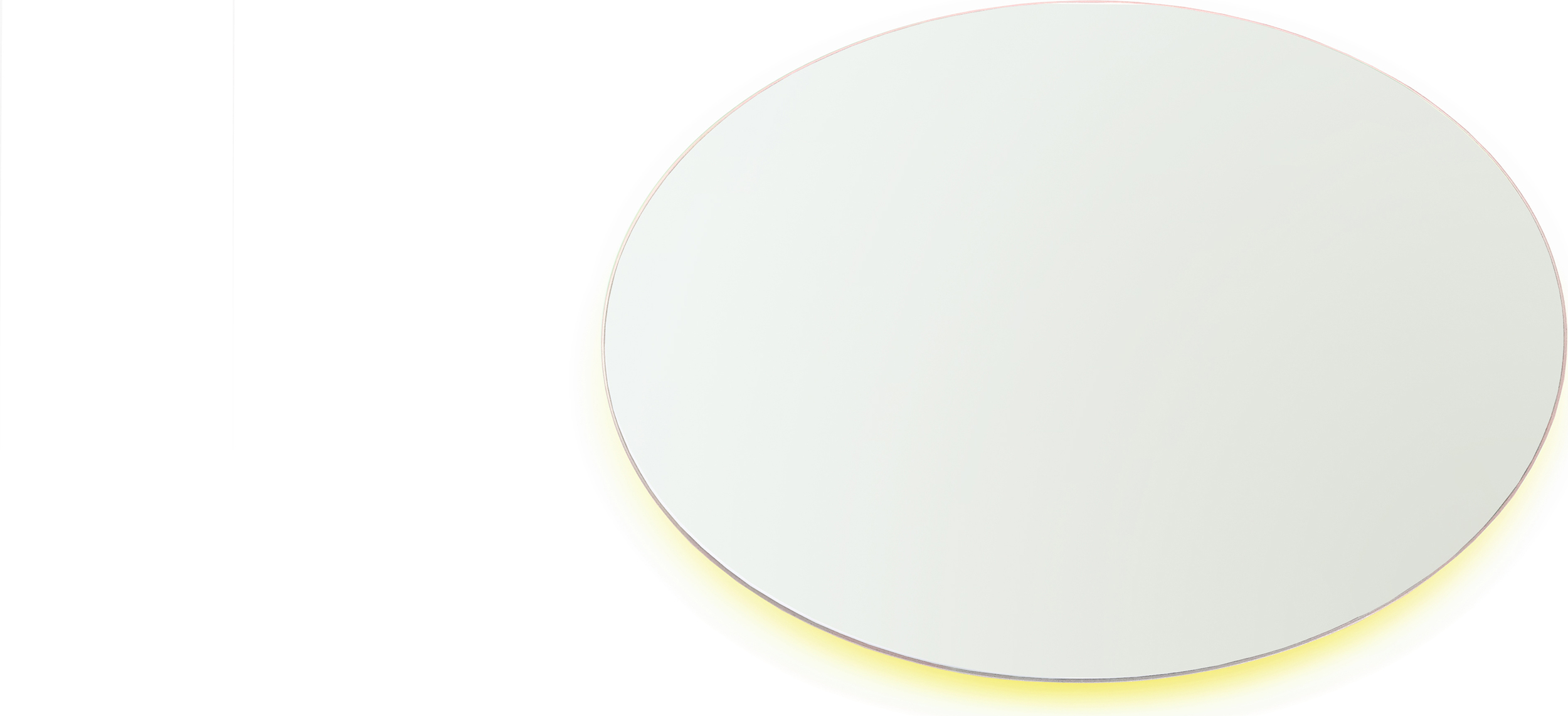 Lustro ścienne Moonlight 45 x 60 cm żółte