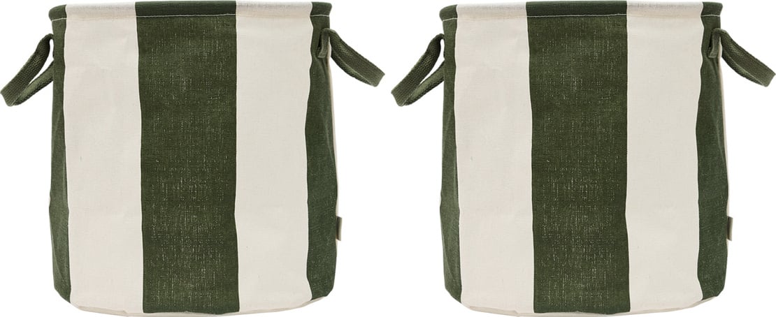 Kosze do przechowywania Kara M zielono-beżowe 2 szt.