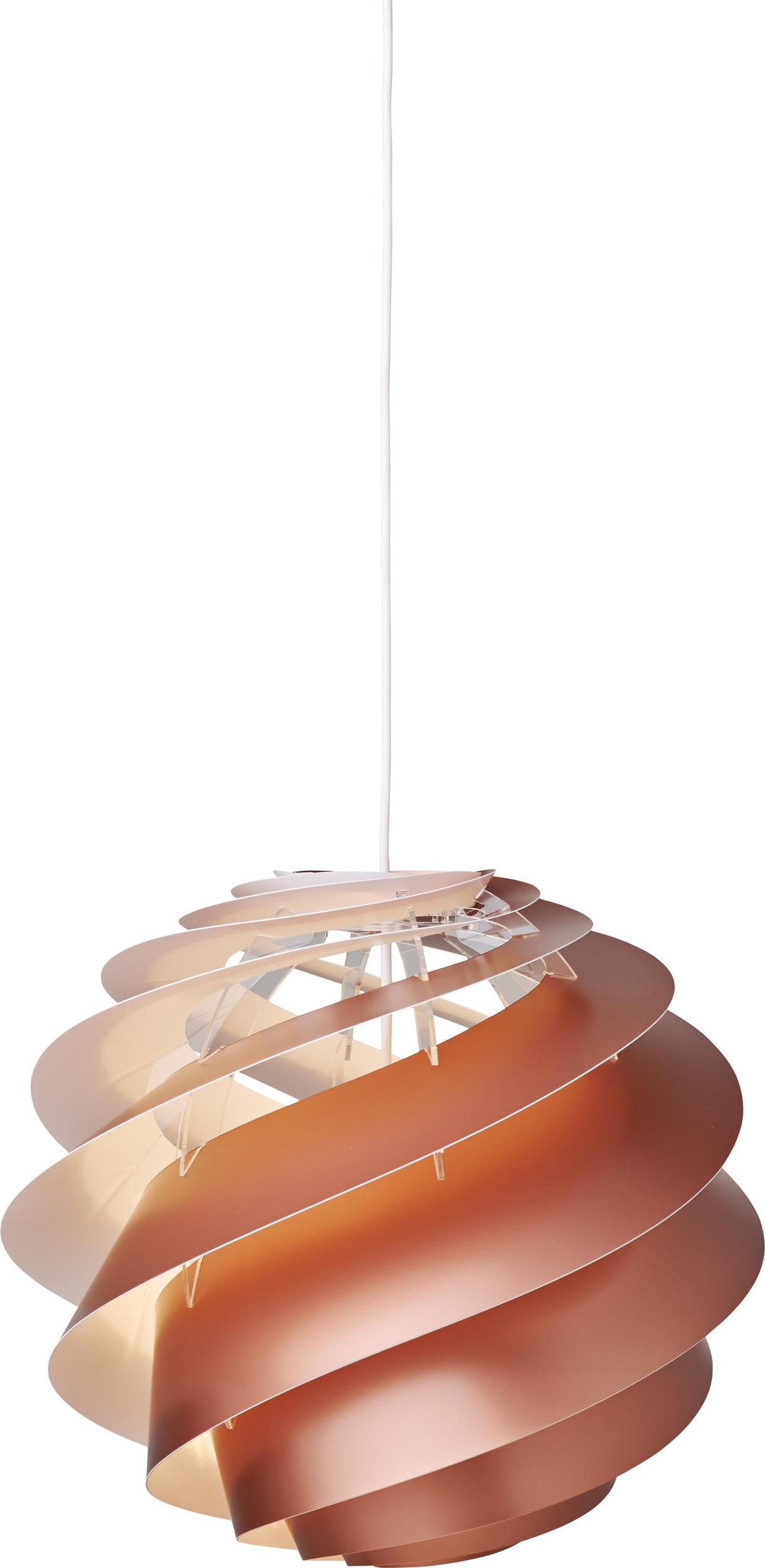 Lampa wisząca Swirl III 40 cm miedziana